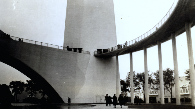 Base of the Trylon, 1939 NY World's Fair. CC-BY licensed from: https://www.flickr.com/photos/rich701/8589961289