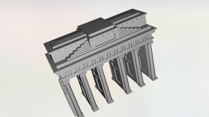 Brandenburger Tor 3D model.