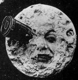 From "Le Voyage dans la lune" (A Trip to the Moon) (1902). out of copyright.