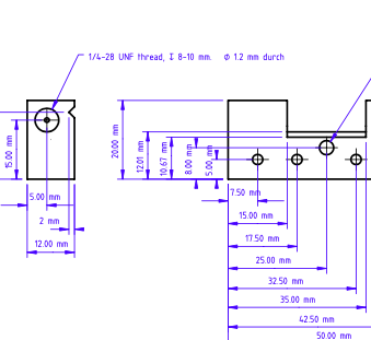 close-up of the PEEK holder design