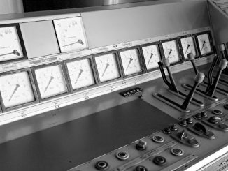 white and gray control panel